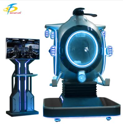 কাস্টমাইজযোগ্য 9 ডি ভিআর ফ্লাইট সিমুলেটর হেলিকপ্টার রাইডিং মেশিন।