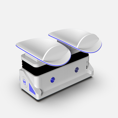 9D VR স্লাইড সিনেমা ডাবল সিট VR সিমুলেটর Deepoon E3C চশমা সহ, 3DOF মোশন প্ল্যাটফর্ম সহ ইমারসিভ 2-প্লেয়ার VR রাইড, 80+ 360° VR সিনেমা, আর্কেড, মল, থিমের জন্য এয়ার স্প্রে এবং ভাইব্রেশন প্রভাব