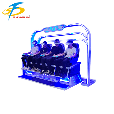 9D VR 4-আসন সিনেমা চেয়ার – 100+ সিনেমা, 15টি ইন্টারেক্টিভ গেম এবং Deepoon VR চশমা সহ মাল্টি-পার্সন VR সিমুলেটর