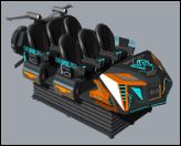 মজার রথ ৬ আসনের ভিআর সিনেমা সিমুলেটর∙ মাল্টি-প্লেয়ার ৯ডি মোশন রাইড ক্রেঙ্ক স্ট্রাকচার, ডাবল-ক্লোর এলইডি লাইট, ২০+ এক্সক্লুসিভ গেমস এবং ডিপিভিআর গ্লাস ∙ SKYFUN প্রস্তুতকারক