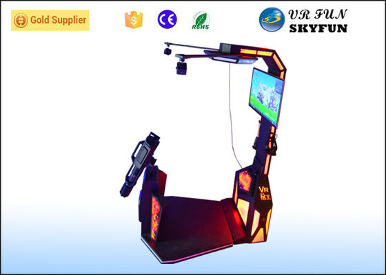 নীল 9D ভার্চুয়াল বাস্তবতা সিমুলেটর এইচটিসি ভিভ সেন্সর সহ সিটিং গেম মেশিন