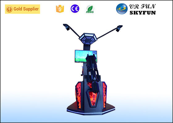 ব্লু লাইটস সহ গেম সেন্টারে মেন্টাল গুন ডিজাইন 9 ডি ভিআর শ্যুটিং সিমুলেটর