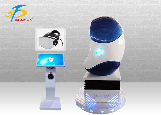 নীল এবং সাদা একক প্লেয়ার 9 ডি ডিম ভিআর সিনেমা / ভার্চুয়াল বাস্তবতা সিমুলেটর